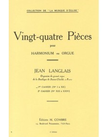 24 Pièces - cahier 1 (1 à 12) - LANGLAIS | Combre