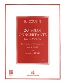 20 Solos concertants - série n°1 (1 à 10) - Violon et Piano