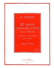 Solos concertants (20) série n°1 (1 à 10) - Violon Seul