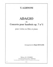 Adagio du concerto Op.7 n°1 pour hautbois