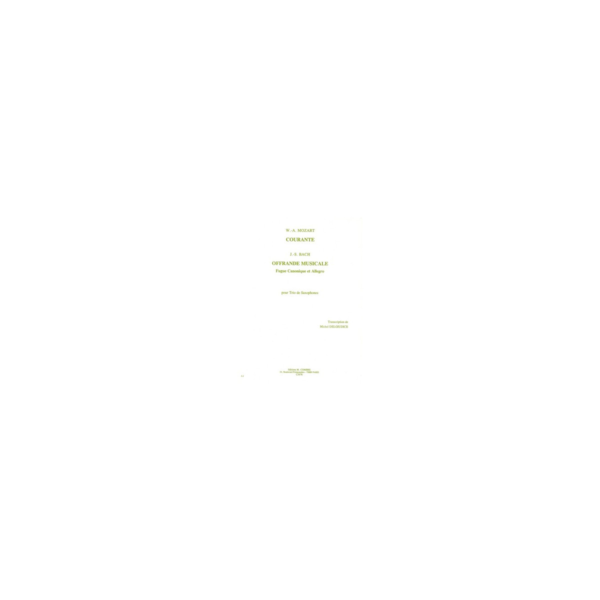Courante / Offrande musicale