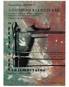 Etudes pour la flûte à bec (34) Vol.2 (18 à 34)