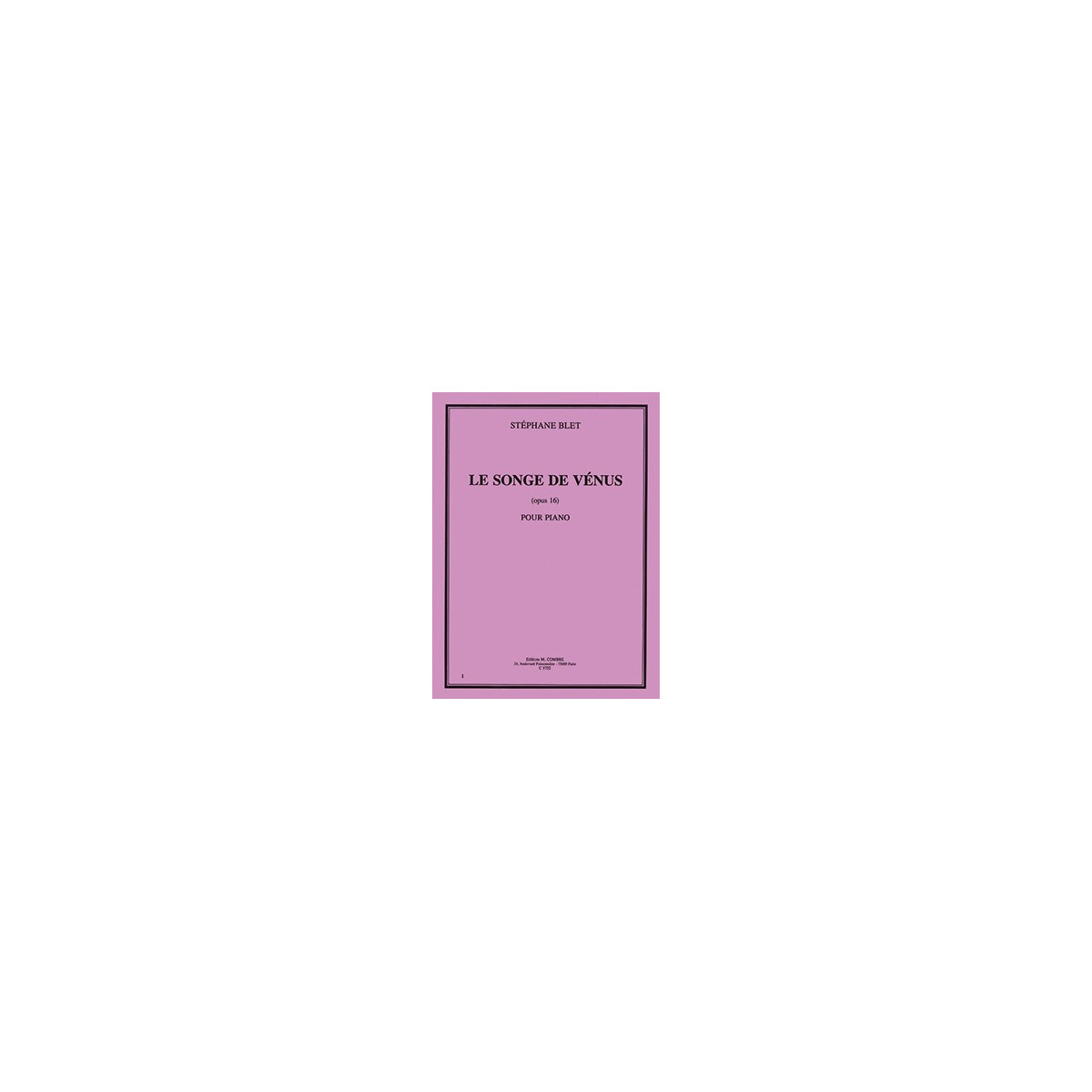 Le Songe de vénus Op.16