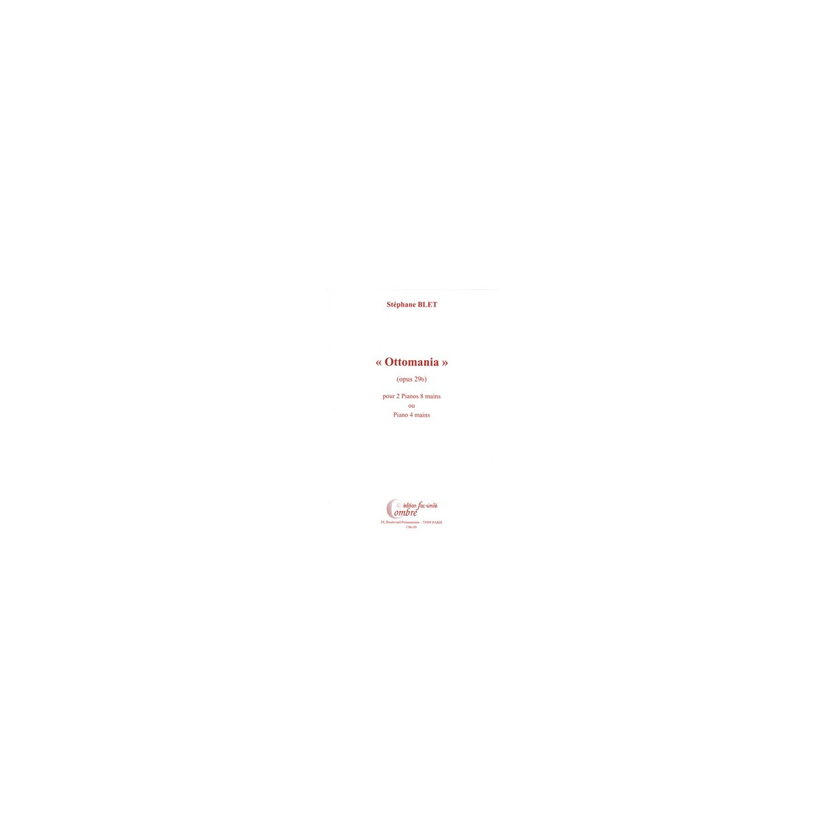 Ottomania Op.29b fac-simile