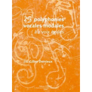 Dervieux : 25 Polyphonies vocales modales à 2 voix égales