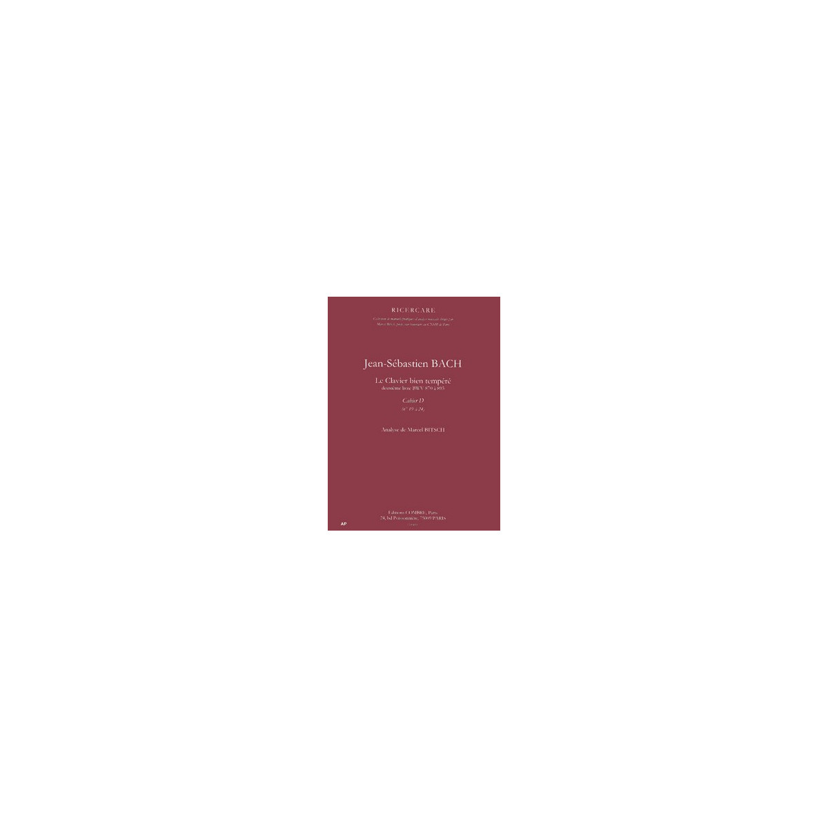 Le Clavier bien tempéré Vol.2 cahier D n°19 à 24