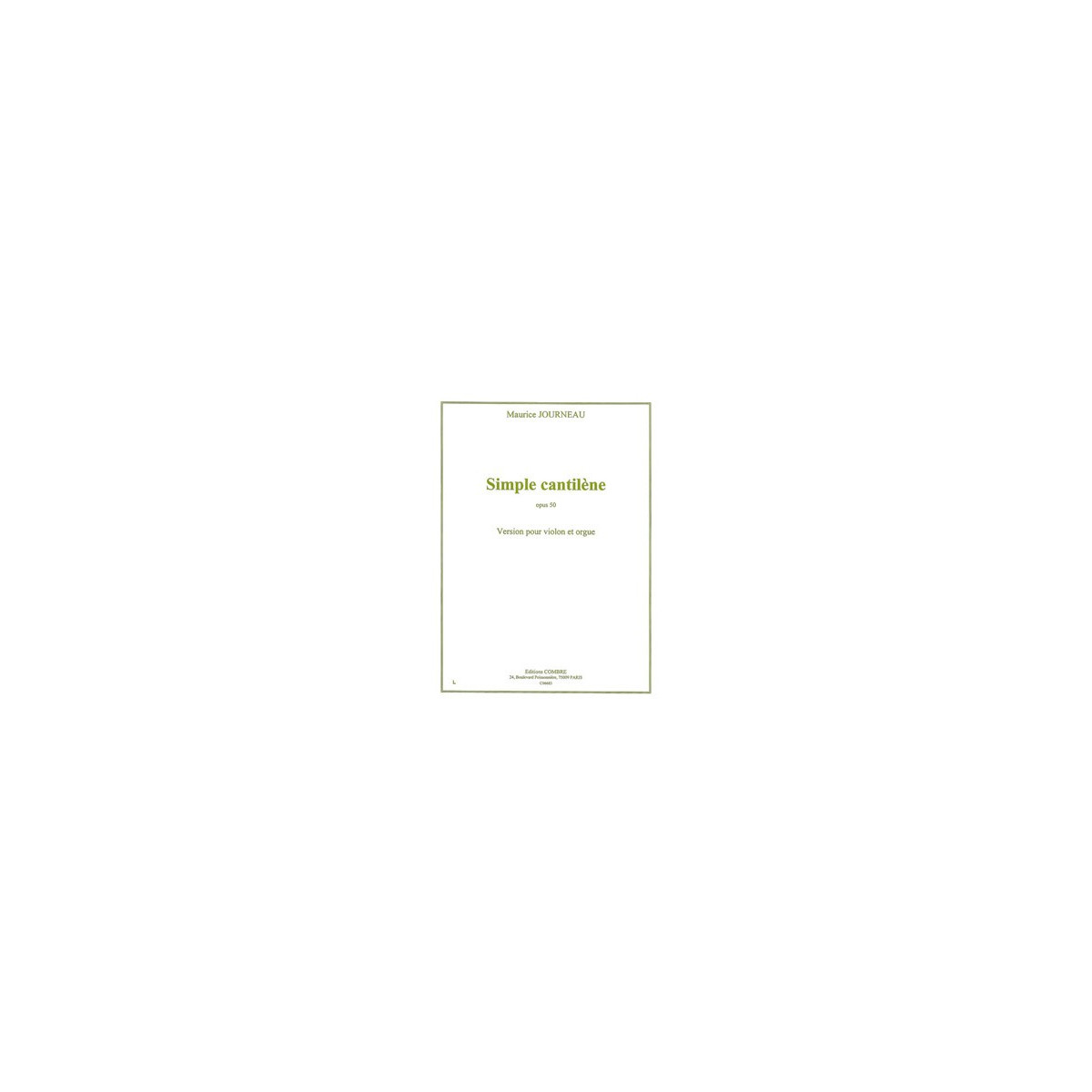 Simple cantilène Op.50