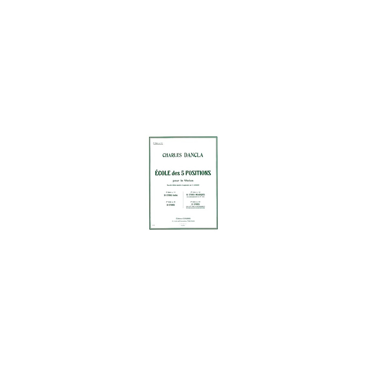 Ecole 5 positions Vol.1 Op.122 (20 études faciles)