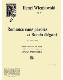 Romance sans paroles et Rondo élégant Op.9