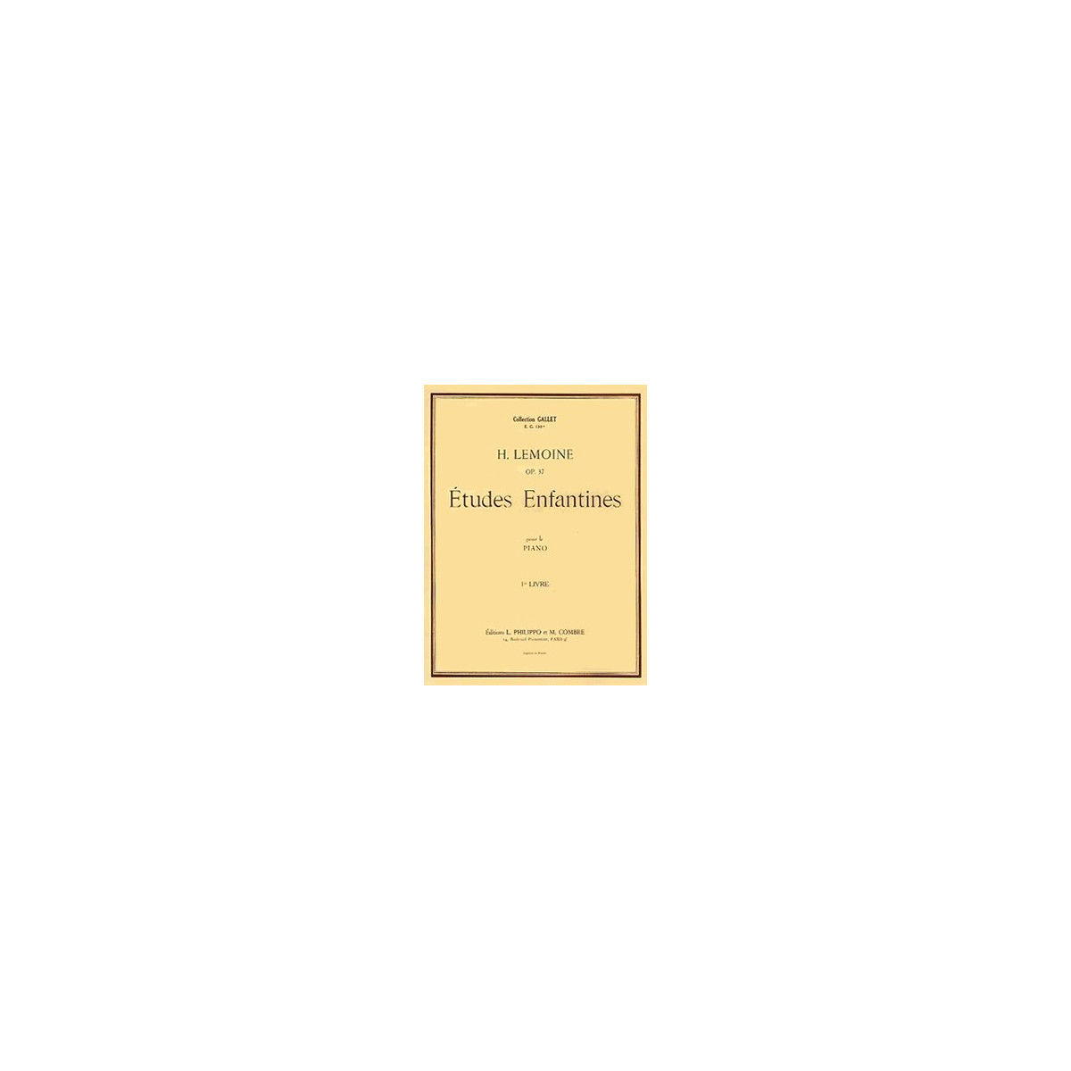 Etudes enfantines Op.37 Vol.1