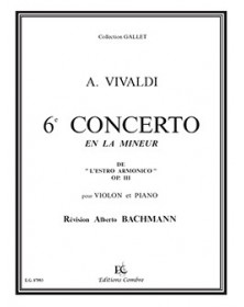 Concerto n°6 en la min. Op.3 Estro Armonico