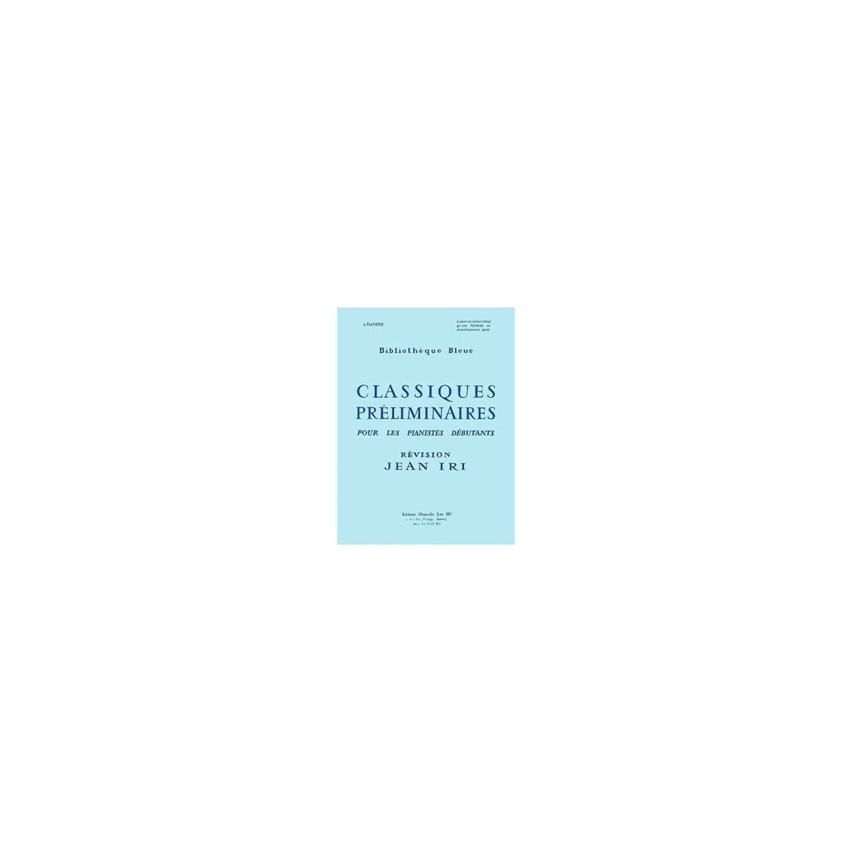 Classiques préliminaires