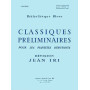 Classiques préliminaires