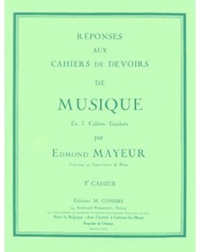 E. Mayeur : Réponses aux devoirs du Cahier 5