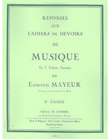 E. Mayeur : Réponses aux devoirs du Cahier 6