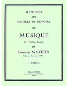 E. Mayeur : Réponses aux devoirs du Cahier 7