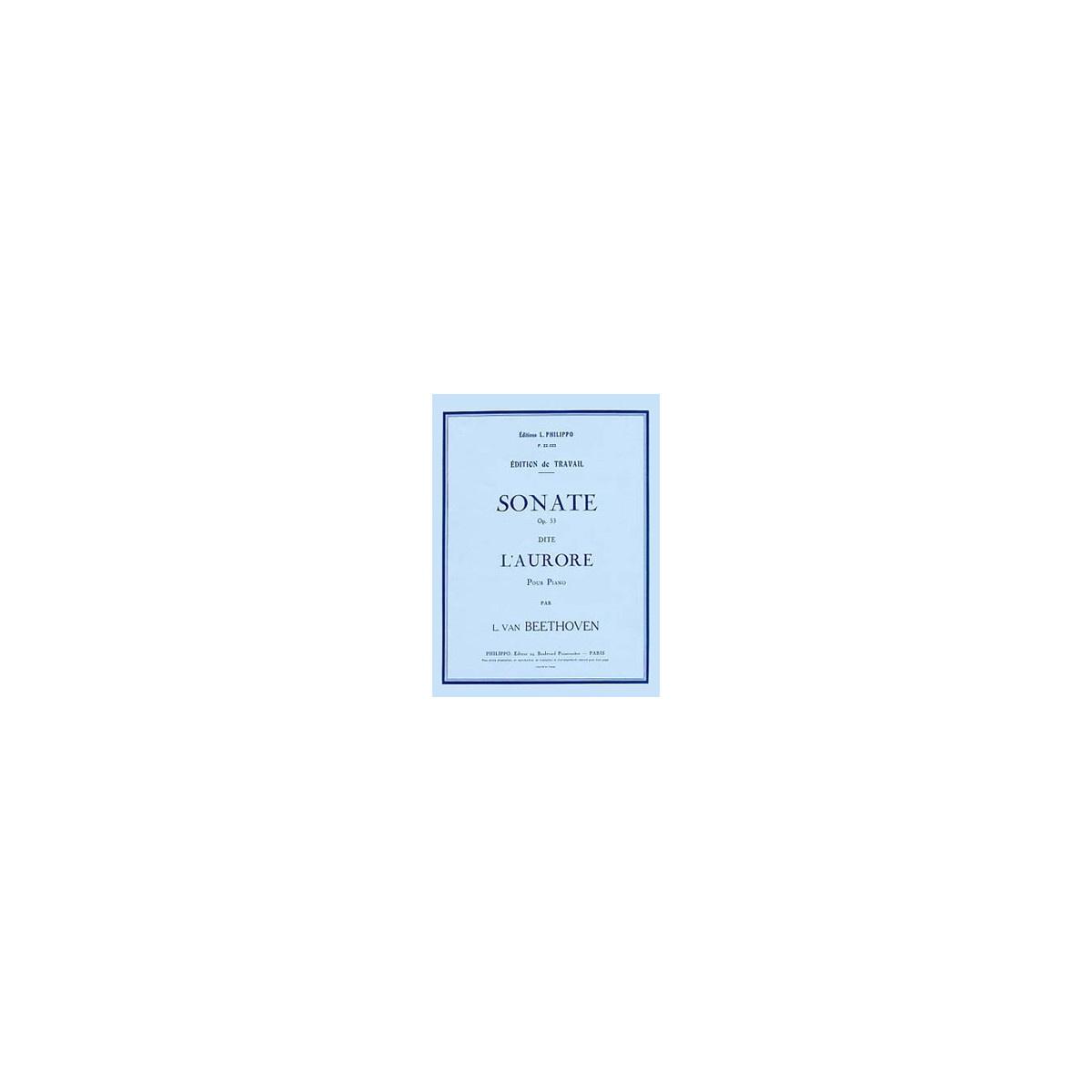 Sonate n°21 Op.53 L'Aurore
