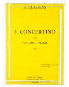 Concertino n°3 - Violon et Piano - Henry Classens