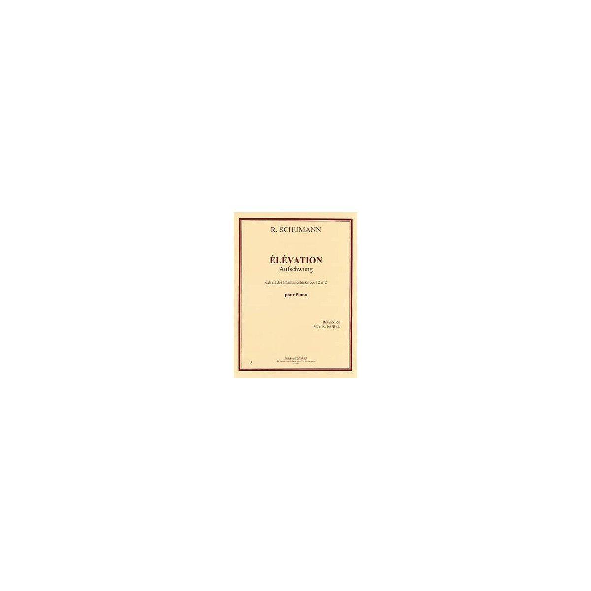Elévation op.12 n°2 (des Phantasiestücke)