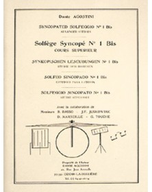 Dante Agostini : Solfège syncopé - Volume 1 Bis