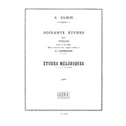 60 Etudes pour Violon - Etudes mélodiques - Samie - Alphonse Leduc