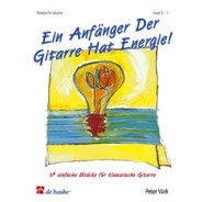 Ein Anfänger Der Gitarre Hat Energie