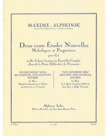Maxime-Alphonse : 200 Études Nouvelles Mélodiques et Progressives Vol. 4