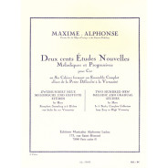 200 Etudes nouvelles mélodiques et progressives Vol. 5 - Maxime Alphonse