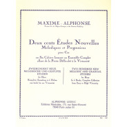 Maxime-Alphonse : 200 Études Nouvelles Mélodiques et Progressives Vol. 6