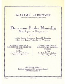 Maxime-Alphonse : 200 Études Nouvelles Mélodiques et Progressives Vol. 6