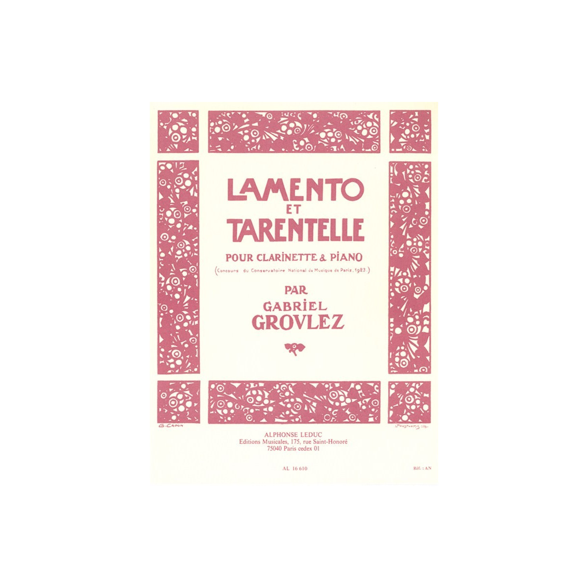 Lamento Et Tarentelle
