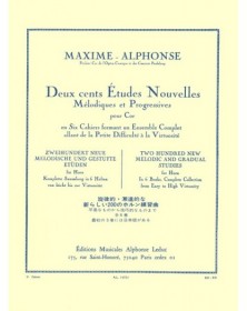 Maxime-Alphonse : 200 Études Nouvelles Mélodiques et Progressives Volume 3
