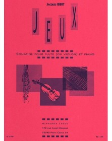 Jeux - Sonatine For Flute...