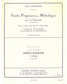 Paul Jeanjean - 20 Etudes Progressives et Mélodiques Volume 2