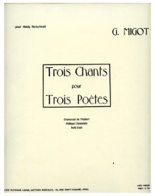 3 Chants pour 3 Poètes