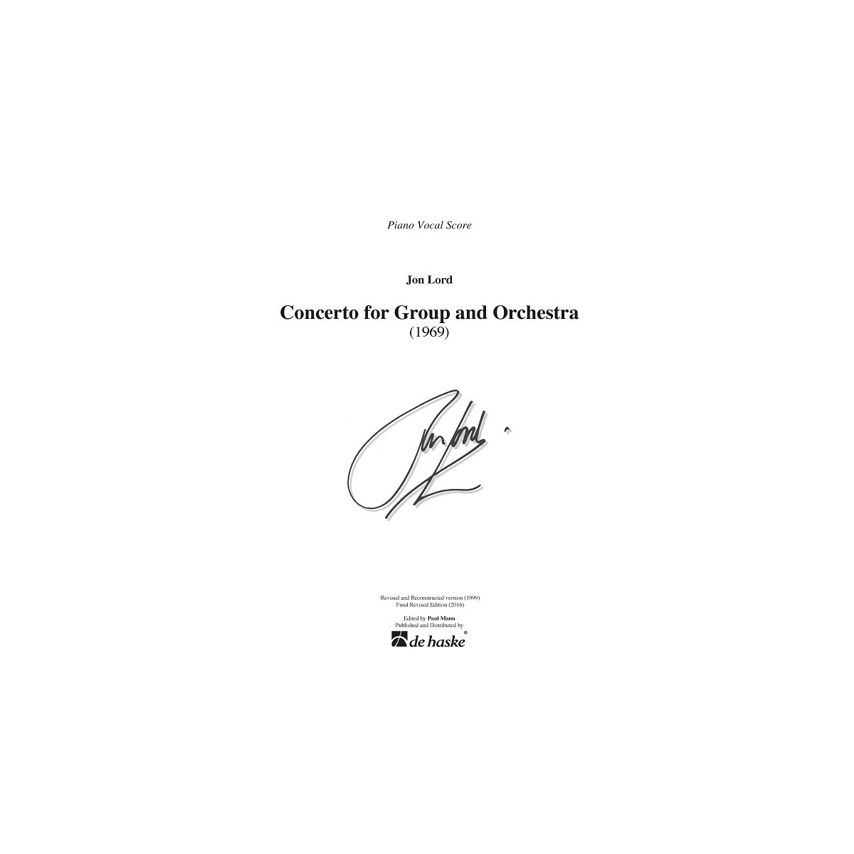 Concerto for Group and Orchestra