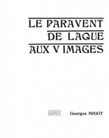 Paravent de Laque Aux 5 Images