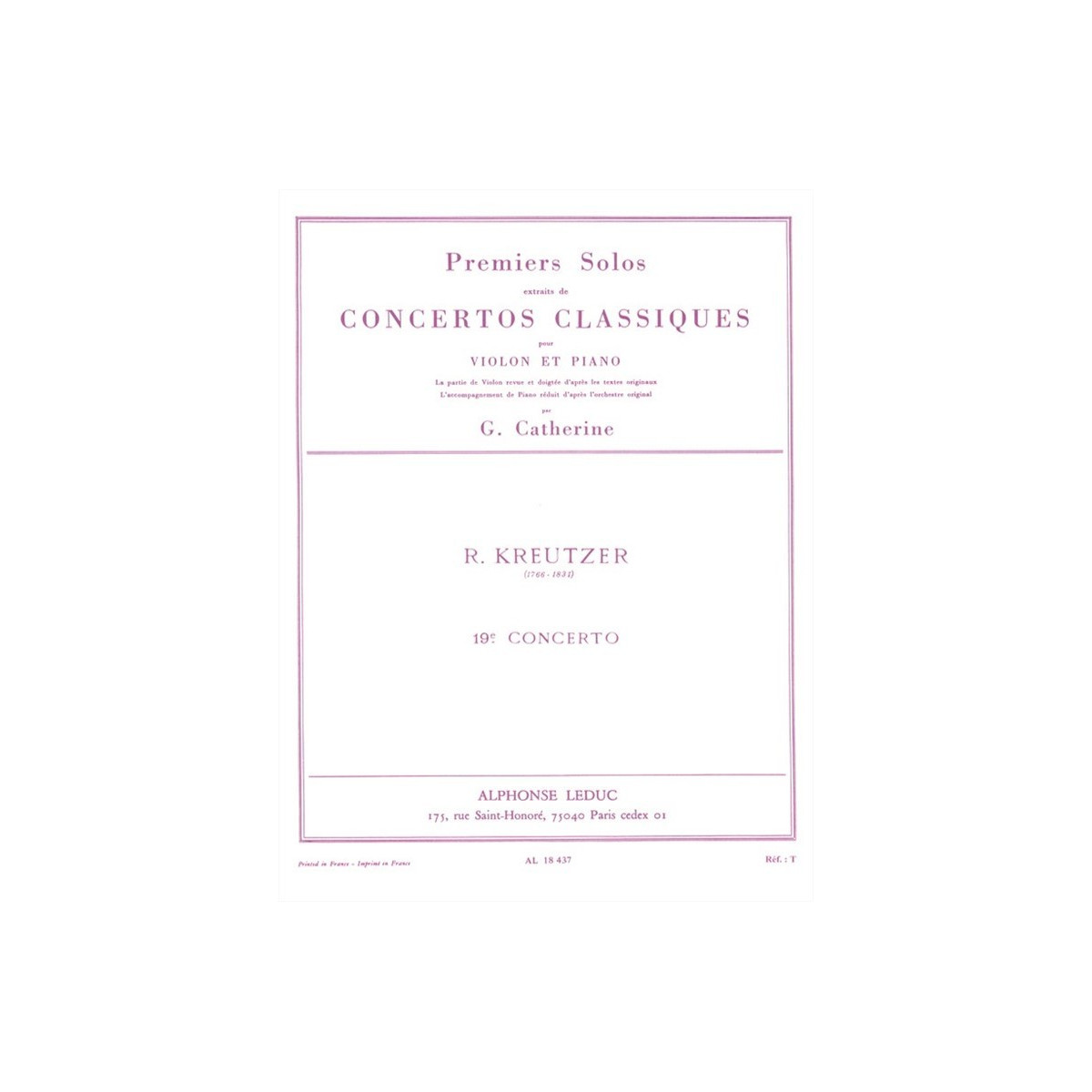 Premiers Solos Concertos Classiques