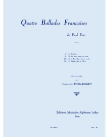 Quatre Ballade Françaises...