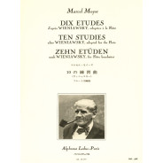 Marcel Moyse : 10 Etudes d'après Wieniawsky - éditions Alphonse Leduc