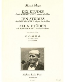 Marcel Moyse : 10 Etudes d'après Wieniawsky - éditions Alphonse Leduc