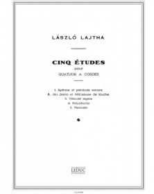 Laszlo Lajtha: 5 Etudes Op.20