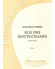Claude-Henry Joubert : Rue Des Hauts-Champs