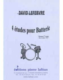David Lefebvre : 4 Études Pour Batterie