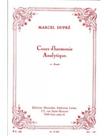 Cours D'Harmonie Analytique...