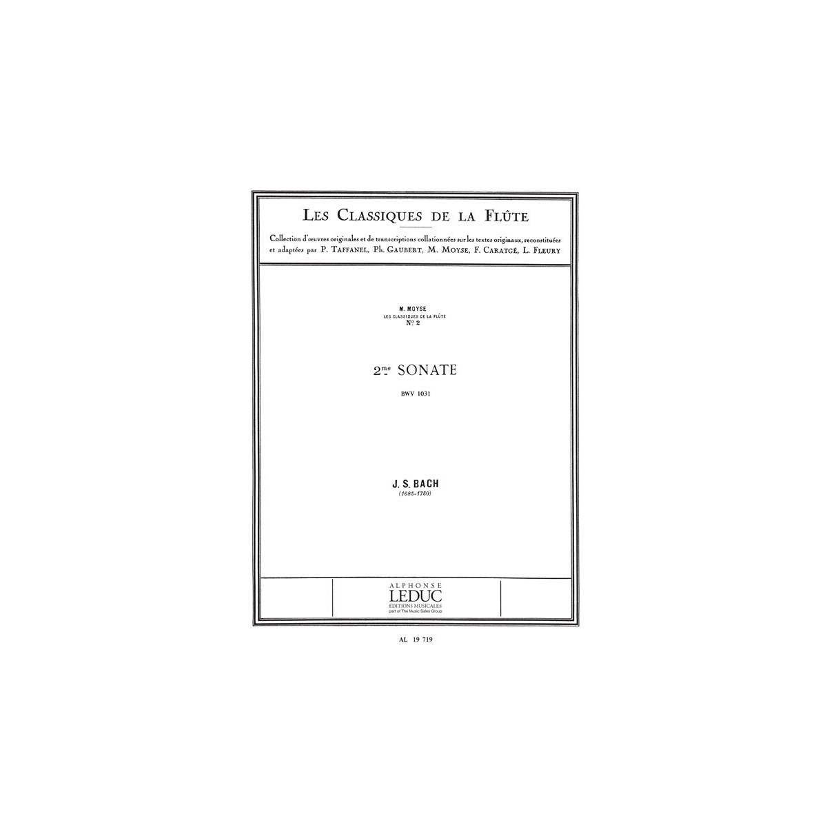 Sonata No.2, BWV1031 in E flat major