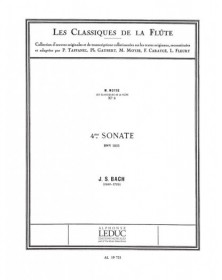 J.S. Bach : Sonate N°4 en Ut Majeur BWV1033
