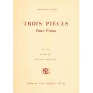 Pièces (3) pour piano - PEZZA Christian | Zurfluh