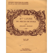 2ème livre de pièces de viole - MARAIS Marin/CHARBONNIER Jean-Louis | Zurfluh