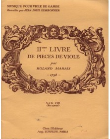 2ème livre de pièces de viole - MARAIS Marin/CHARBONNIER Jean-Louis | Zurfluh